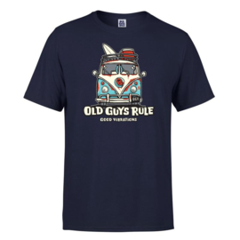 OLD GUYS RULE  'GOOD VIBES III' T-SHIRT - NAVY