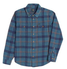 DARK SEAS BROOKS SHIRT FLANNEL BLUE