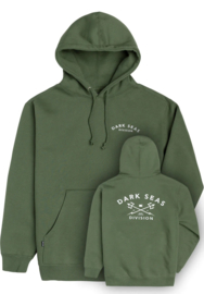 DARK SEAS HEADMASTER HEAVYWEIGHT FLEECE HOODIE OLIVE