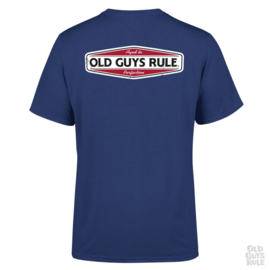 OLD GUYS RULE  AGED TO PERFECTION II T SHIRT METRO BLUE