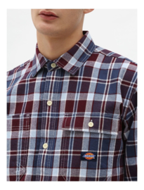 DICKIES COKATO SHIRT LONGSLEEVE MAROON