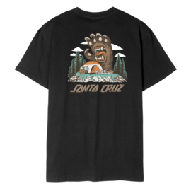 SANTA CRUZ SCREAMING GRIZZLY T-SHIRT BLACK
