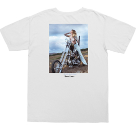 LOSER MACHINE HEATHER POCKET T-SHIRT WHITE