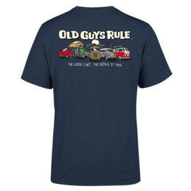 OLD GUYS RULE  'PARKING LOT III'  T-SHIRT  BLUE DUSK