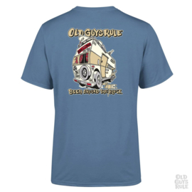 OLD GUYS RULE  BEEN AROUND THE BLOCK III' T-SHIRT  INDIGO BLUE