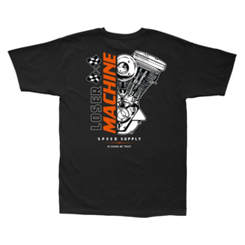 LOSER MACHINE EVO OVERDRIVE HEAVYWEIGHT T-SHIRT BLACK