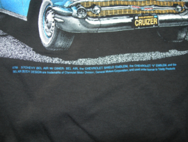 VINTAGE CHEVROLET  & DINER  T SHIRT BLACK