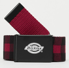 DICKIES SCOTTSVILLE BELT RED BLACK