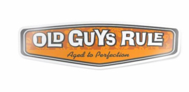 OLD GUYS RULE  'REAR VIEW HIBISCUS' DECAL