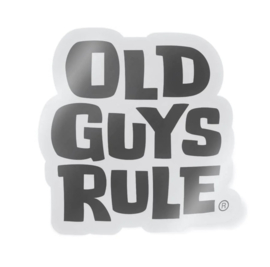 OLD GUYS RULE  'STACKED LOGO' DECAL - BLACK STICKER