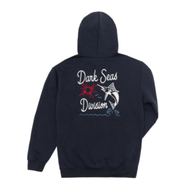 DARK SEAS DOLDRUMS HEAVYWEIGHT  HOODIE SWEATSHIRT NAVY