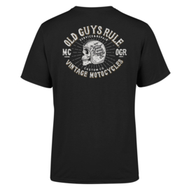 OLD GUYS RULE  'VINTAGE MOTORCYCLES III' T-SHIRT - BLACK