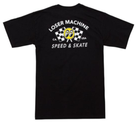 LOSER MACHINE X MOONEYES HOLESHOT T SHIRT BLACK