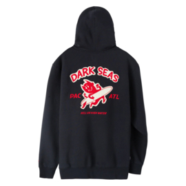 DARK SEAS SALUD HEAVYWEIGHT ZIP HOODIE NAVY