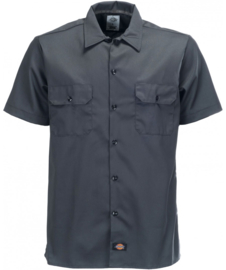 DICKIES SHORT SLEEVE SLIM FIT WORKSHIRT CHARCOAL