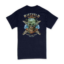 RIETVELD OCTOSKULL T-SHIRT NAVY