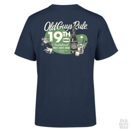 OLD GUYS RULE  '19TH HOLE INVITATIONAL' T-SHIRT BLUE DUSK