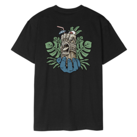 SANTA CRUZ TIKI HAND STRIP T-SHIRT BLACK