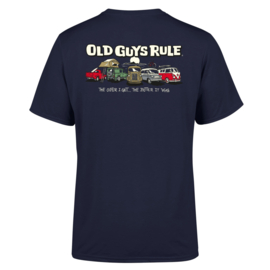 OLD GUYS RULE  'PARKING LOT III'  T-SHIRT  NAVY