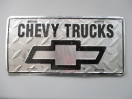 KENTEKENPLAAT CHEVY TRUCKS TRAANPLAAT METAAL