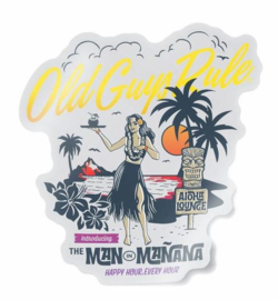 OLD GUYS RULE  'ALOHA LOUNGE' DECAL