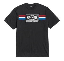 LOSER MACHINE WARM UPS T-SHIRT BLACK