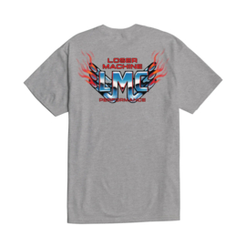 LOSER MACHINE HOT EXHAUST T-SHIRT HEATHER GREY