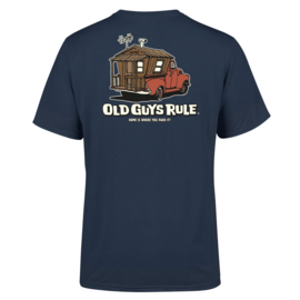 OLD GUYS RULE ' HOME IS WHERE' T-SHIRT  BLUE DUSK