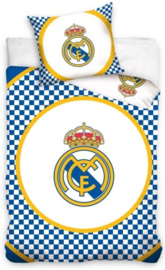 Dekbedovertrek Real Madrid 1-persoons Checkers