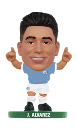 Soccerstarz voetbalpoppetje JULIAN ALVAREZ classic thuis shirt