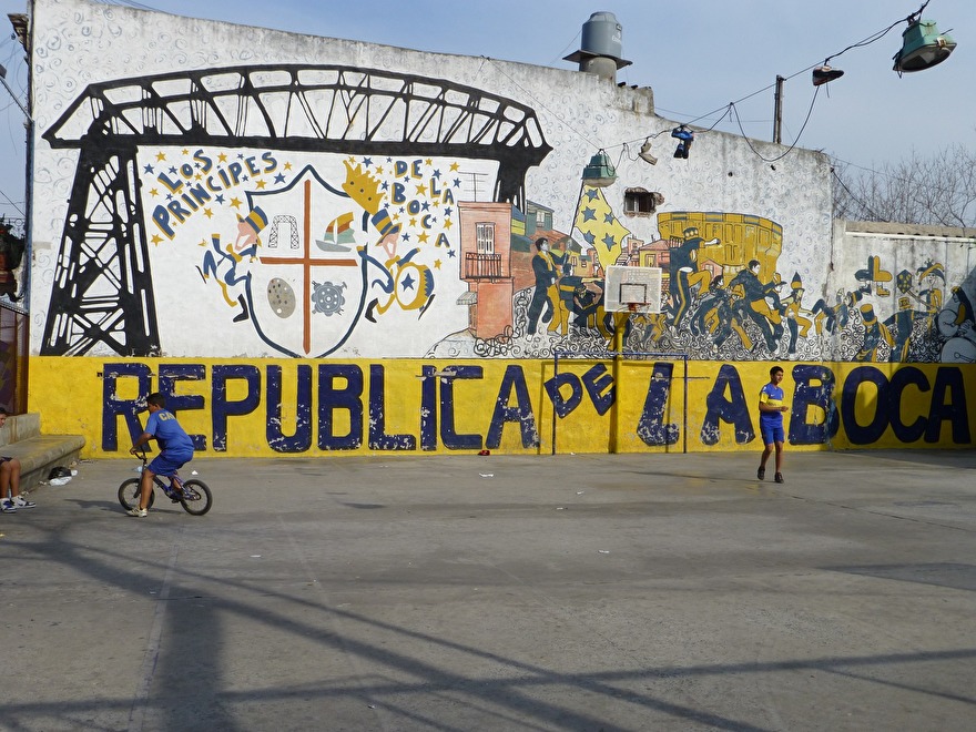 De wijk La Boca in Buenos Aires