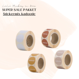 SALE PAKKET| stickermix kadootje (4 kleuren)