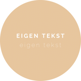 Custom made sticker - eigen tekst, strak