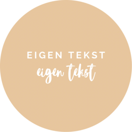 Custom made sticker - eigen tekst, sierlijk