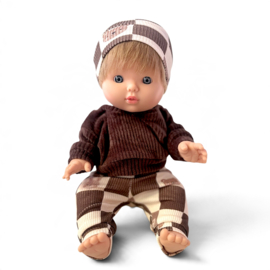 Poppenkleding setje - Woodland Tiles