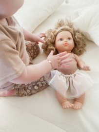 Poppenkleding setje - Ballerina Licht Bruin
