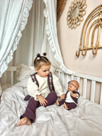 Flared Legging - Rib Paars