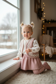 Vintage Roze Glitter Rokje