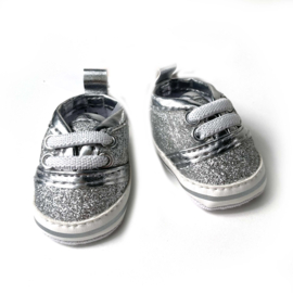 Zilveren Glitter Sneakers Pop