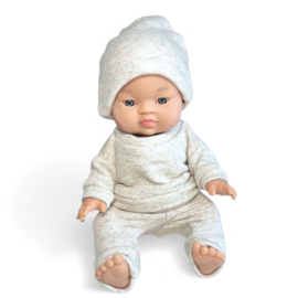 Poppenkleding setje - Joggings setje Sand