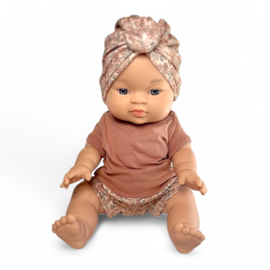 Poppenkleding setje - Short Small Rib Flower