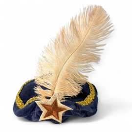Pietenmuts Luxe - Navy Ster - 0-6 maanden