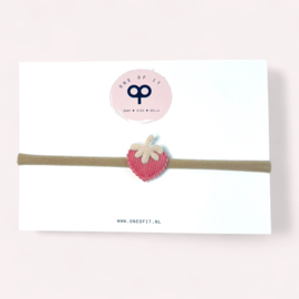 Newborn Haarbandje - Aardbei
