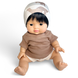 Poppenkleding setje - Short Alpaca Wafel