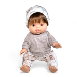 Poppenkleding setje - Sweater Rib Safari