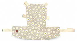 Poppendraagzak - Daisies Naturel