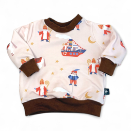 Sweater - Sinterklaas Stoomboot Bruin