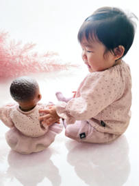 Poppenkleding setje - Embroidery VIntage Roze