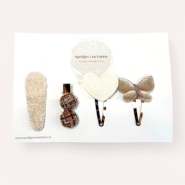Haarspeldjes Set van 4 - Moth