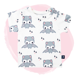 Shirtje - Happy Bats Roze